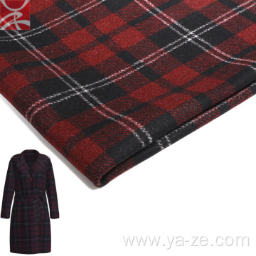 plaid flannel woven wool fabric for cloth